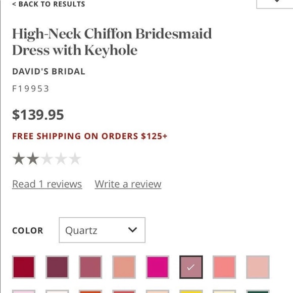 Davids bridal bridesmaid dress - Picture 2 of 3